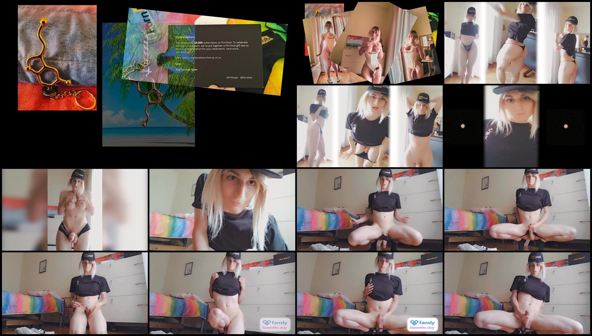 [Pornhub] Samantha Sissy World - Pornhub Trophy Phgoals Perfect Blonde Trans Multiple Cumshoot Co...
